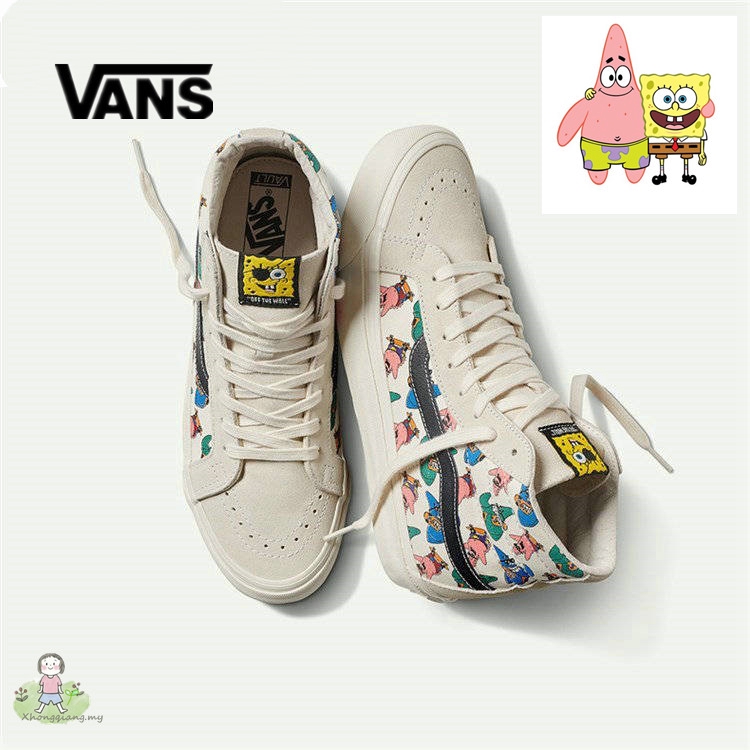 spongebob high top vans