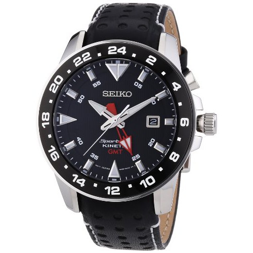 seiko kinetic gmt white dial