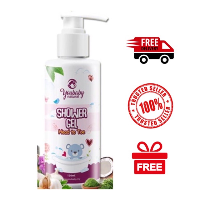 Youbaby Shower Gel Mandian Bayi untuk Jaundice Eczema Masalah Kulit