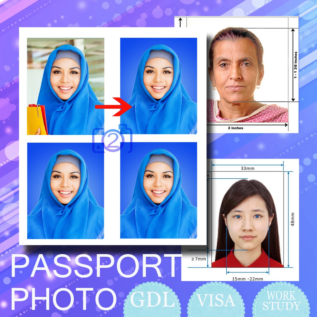 Saiz Gambar Passport Malaysia Special Bg Edit 16pcs