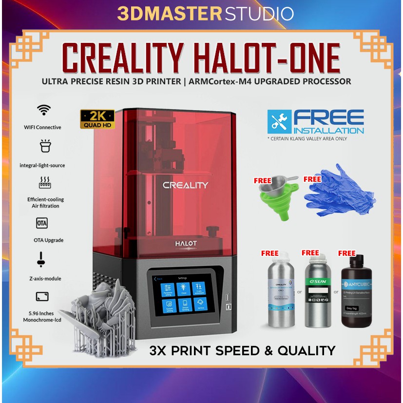 [NEW ARRIVAL] CREALITY HALOT ONE CL-60 Resin UV Resin 3D Printer LCD Photocuring