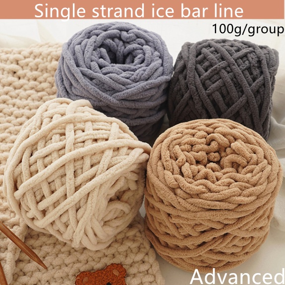 ️ 100g/1ball Soft Cotton Hand Knitting Yarn Chunky Woven Bulky Crochet ...