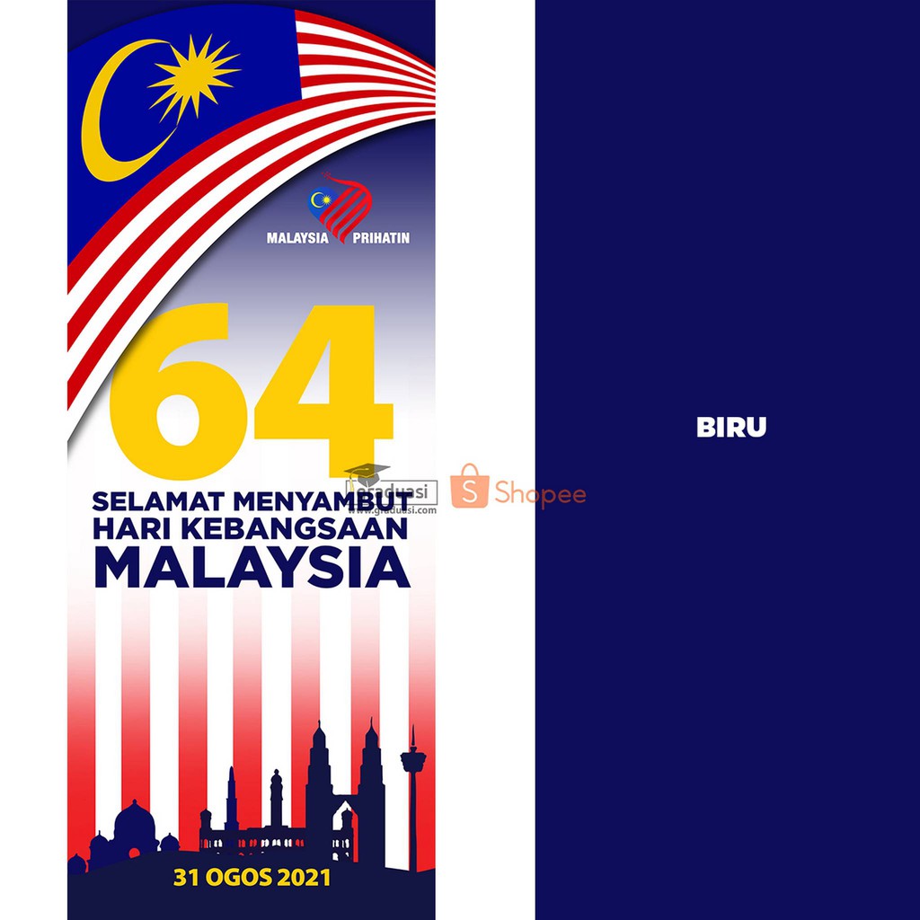 Bunting Sambutan Hari Kebangsaan/Kemerdekaan 2021, Malaysia 