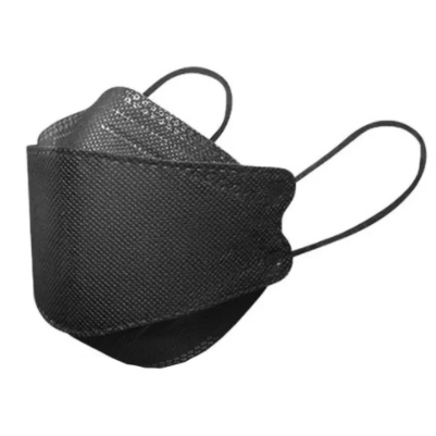 shopee: 10 pcs Bundle Pack KF94 3D Fish Mouth Face Mask Disposable Earloop 4ply Mask (Non-Medical Mask) (0:0:COLOUR:10pcs KF94 Black;:::)