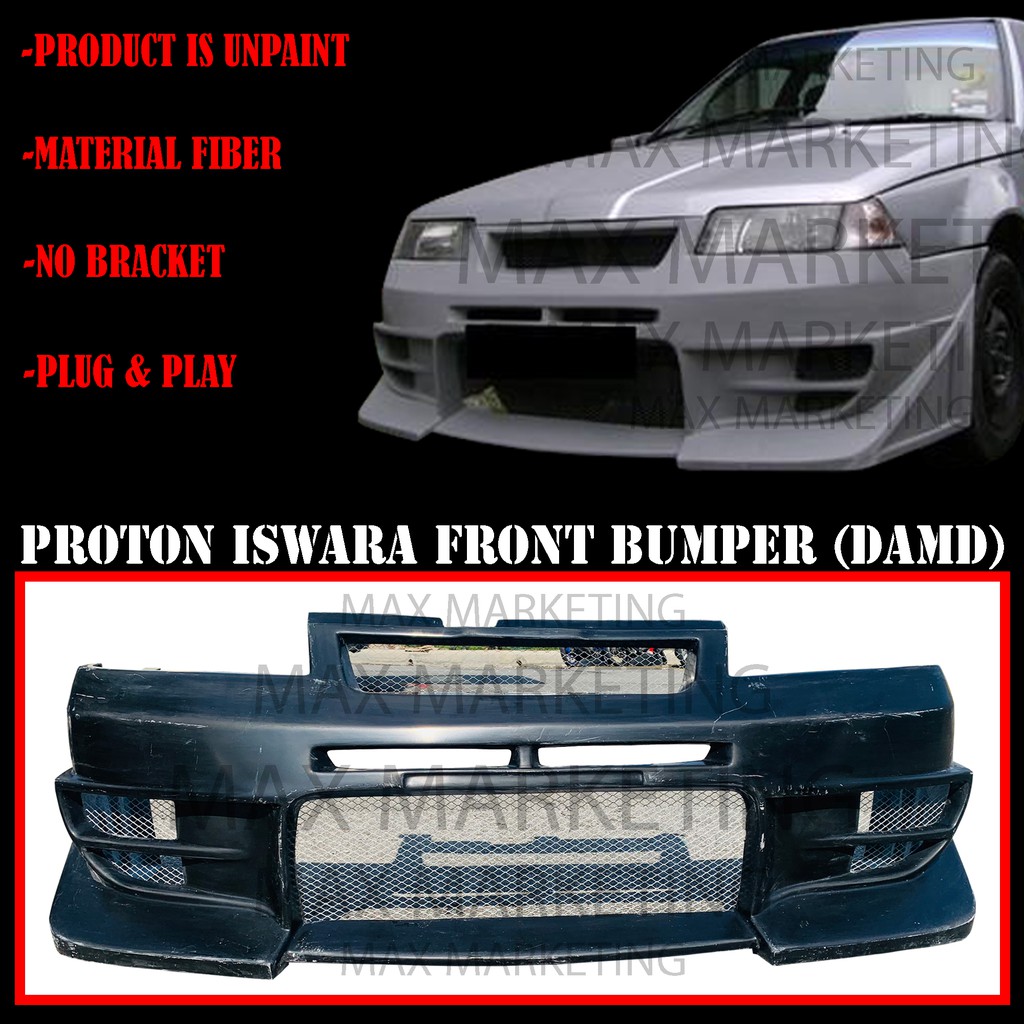 Buy B1230 Proton Iswara Front Bumper Damd No Bracket Fiber Seetracker Malaysia