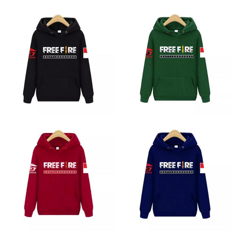 Jacket Sweater Freefire Garena Free Fire Adult Shopee Malaysia