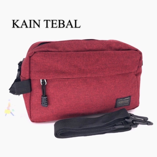 porter sling bag leather