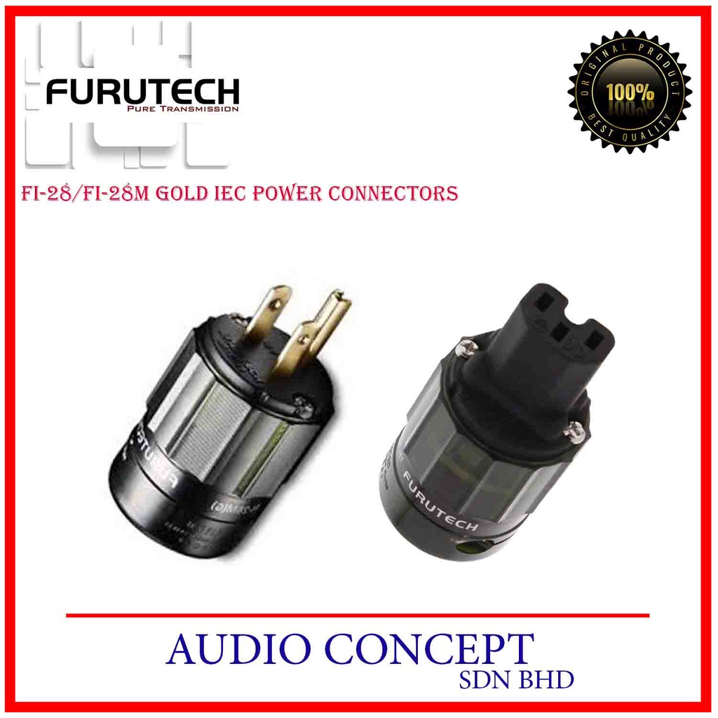 Furutech Furutech FI-28G FI-28 G Input Connector IEC C15 Cold Coupling Gold 4582237539141 