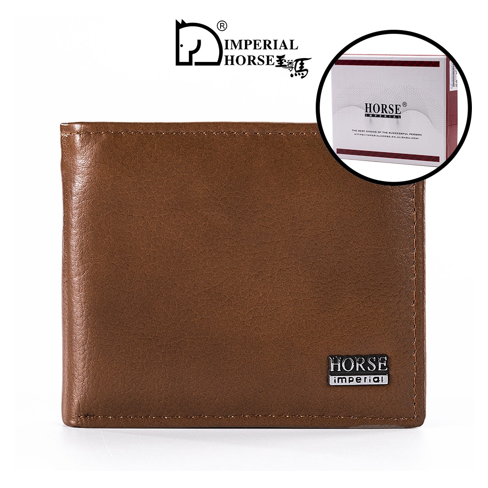Imperial Horse Three Fold Men's Genuine Leather Wallet ID Credit Card