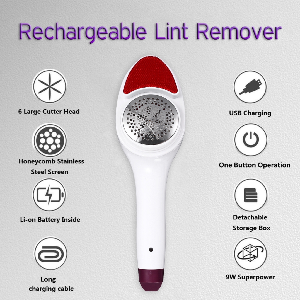electric lint brush remover