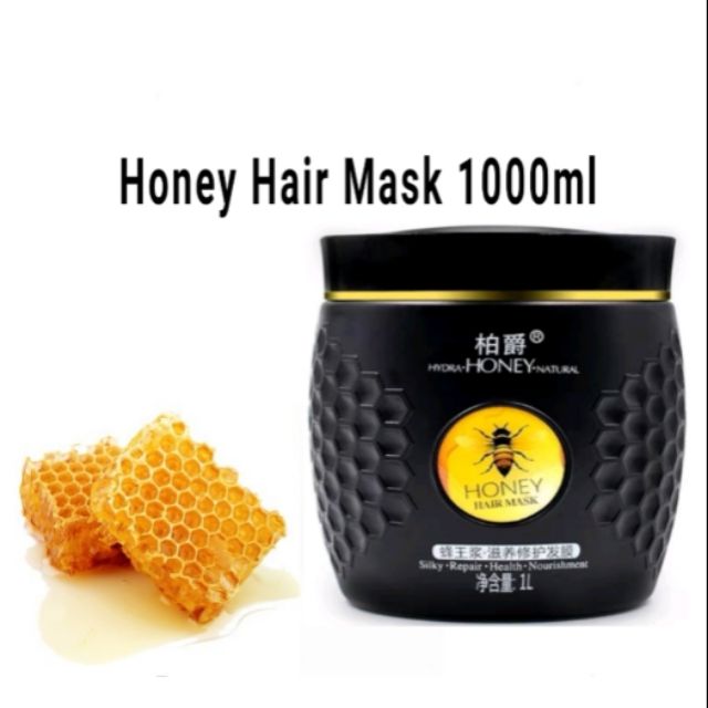 Hair Keratin Hydra Honey Natural Treatment Mask 1000ml Shopee