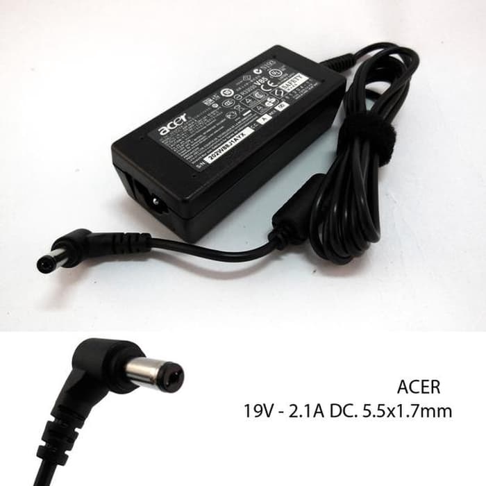 Acer 19V 2.1A 40W 5.5*1.7 /1.5 mm Power Adapter , S191HQL S200HL