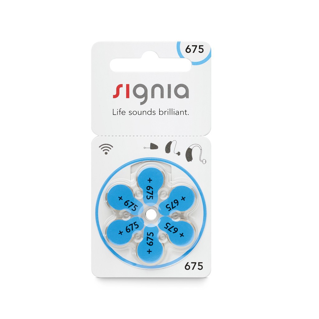 Signia Size 675 Hearing Aid Battery Shopee Malaysia