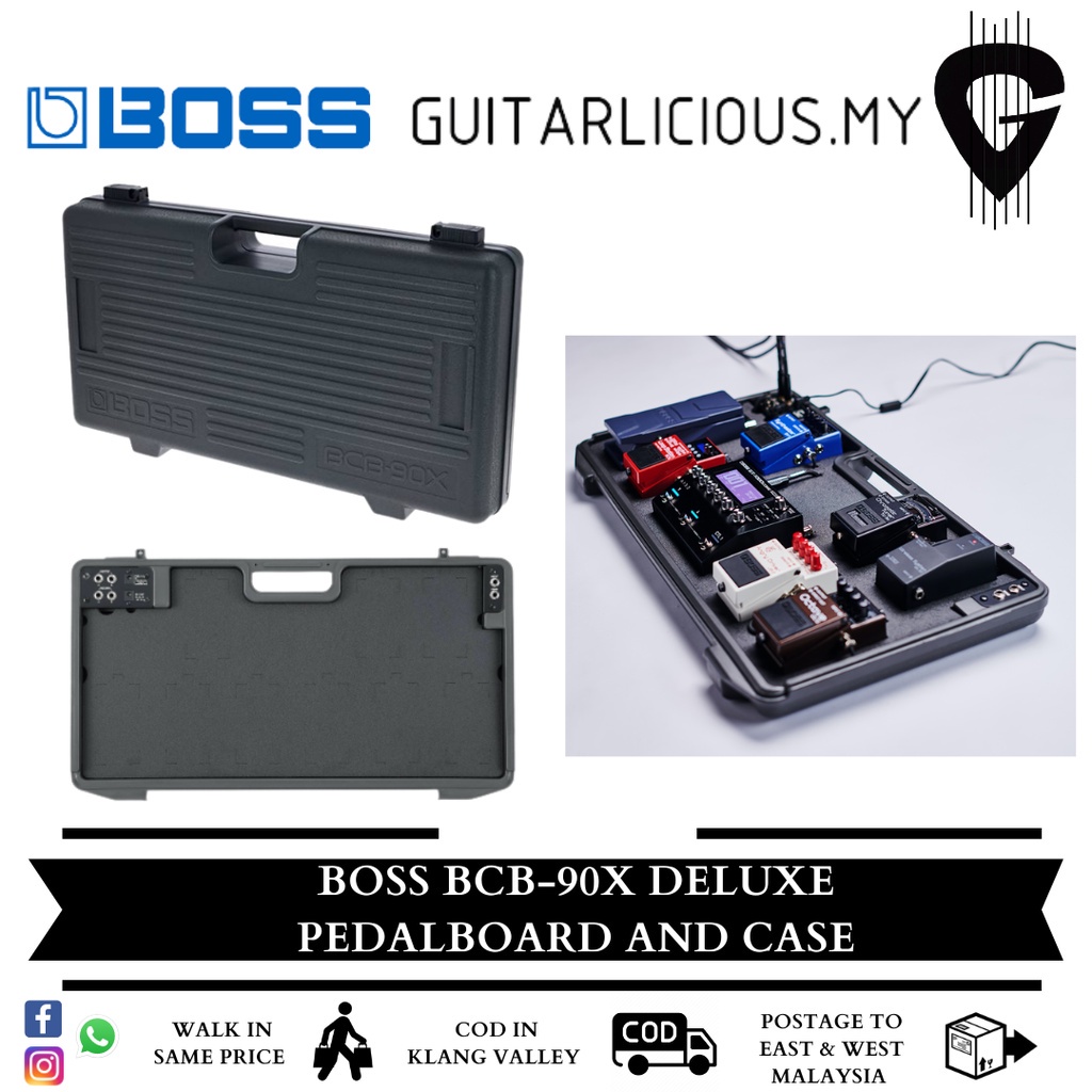 Boss BCB90X Deluxe Pedalboard and Case with power adaptor , 10 pin