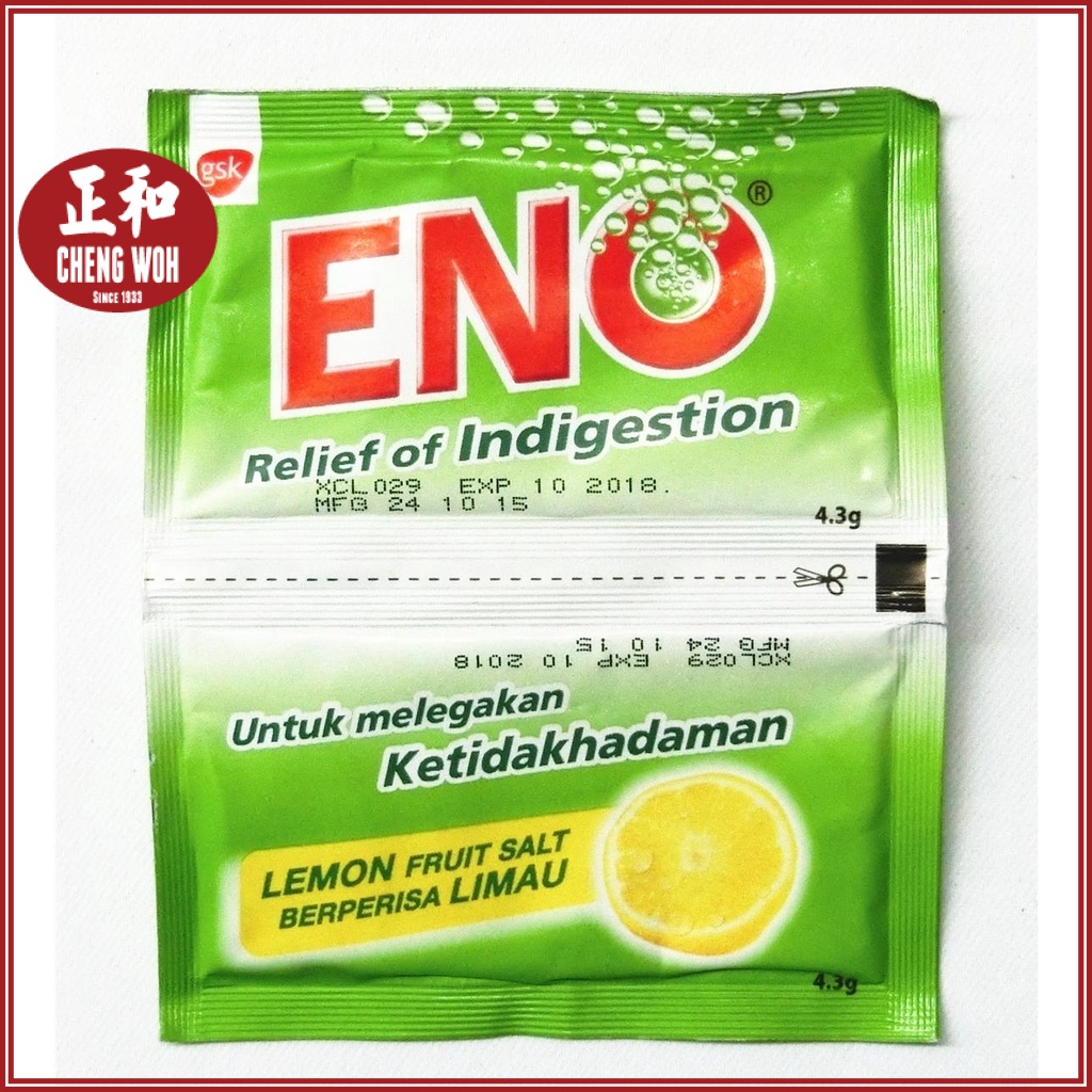 Eno Fruit Salt Lemon 4.3g x 2 Sachets Shopee Malaysia