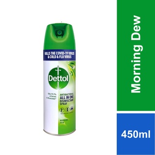 Image of Dettol Disinfectant Spray Morning Dew 450ml