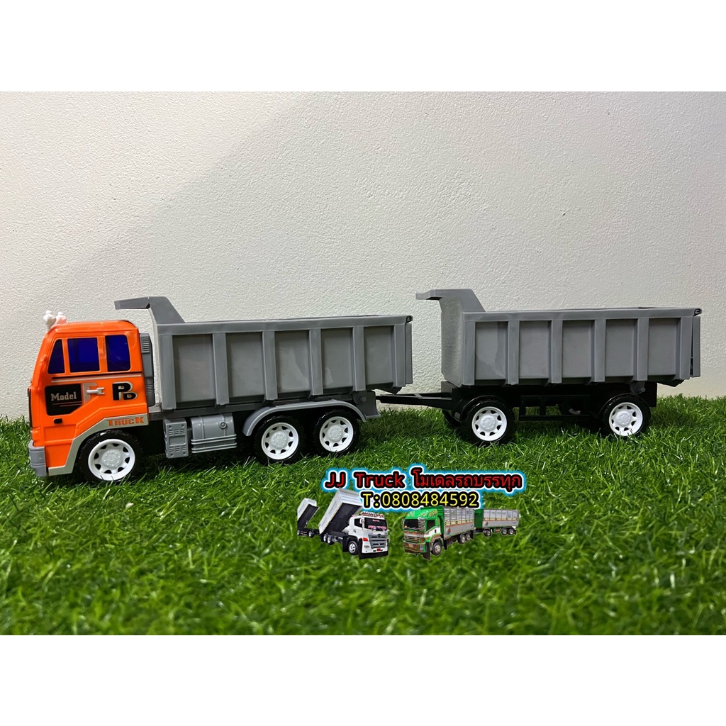 A Ten-Wheeler Trailer Truck 1:24 Scale Can Lift The Virtual Reality The Wheels Have Yard Move Backward. It Is Strong And Durable. Plus Michelin 2 T