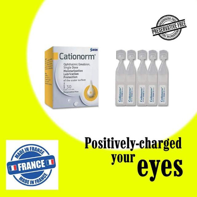Cationorm Preservativefree Eye Drops for Dry Eye 30's Shopee Malaysia