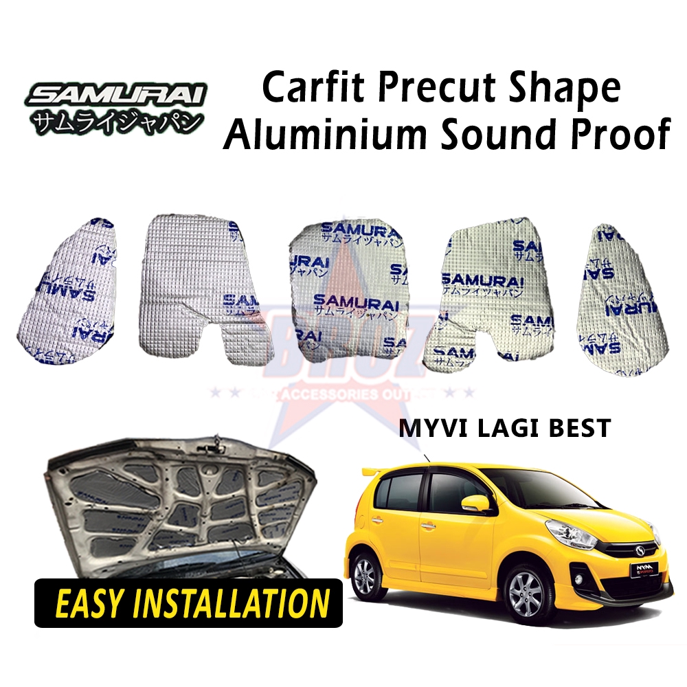 Broz Myvi Lagi Best 2012 2014 Aluminium Carfit Bonnet Sound Proof