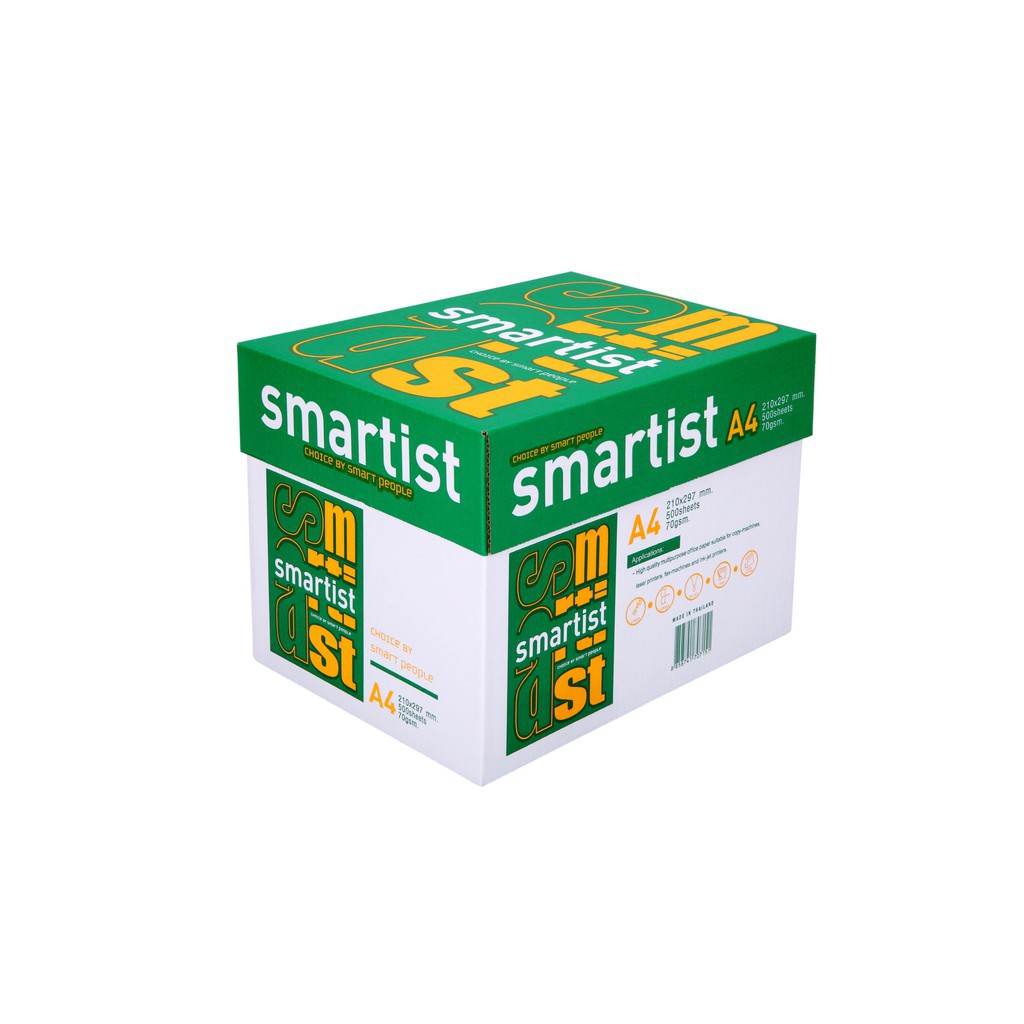 (1 CARTON) Smartist A4 Paper 70Gsm Copier Paper 500 SHEETS (5 REAMS ...