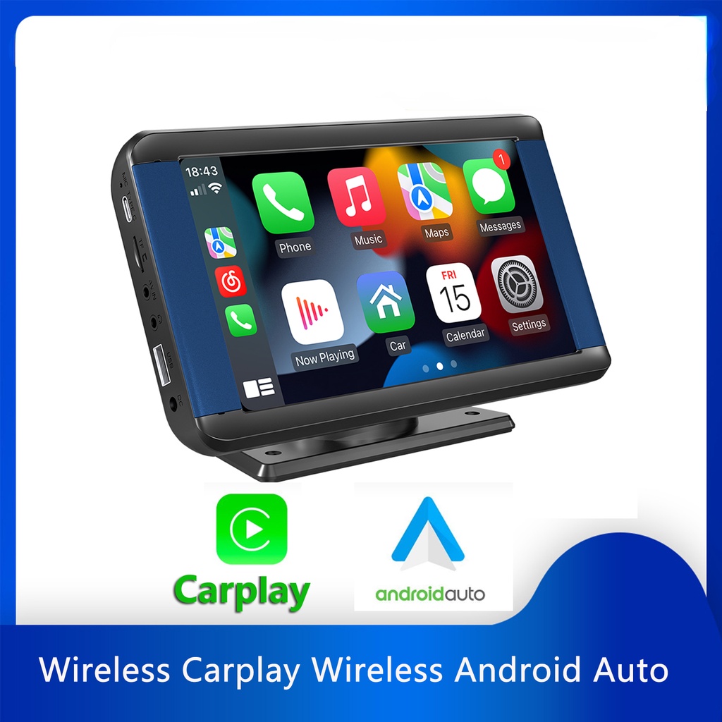 Carplay Monitor Portable Wireless Carplay Wireles Androidauto 7 inch