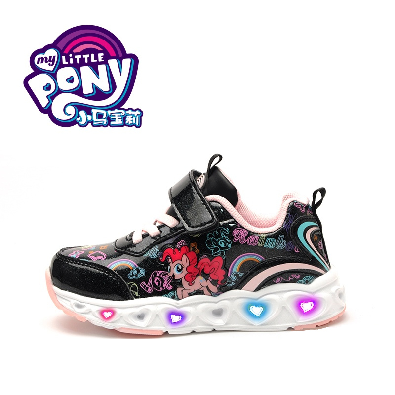 CC&MaMa☆ My Little Pony Shoes Kids Flash Shoes 3-12yrs Princess Girls Shoes  Soft Soled Lightweight Baby Sports Shoes Fashion | Shopee Malaysia