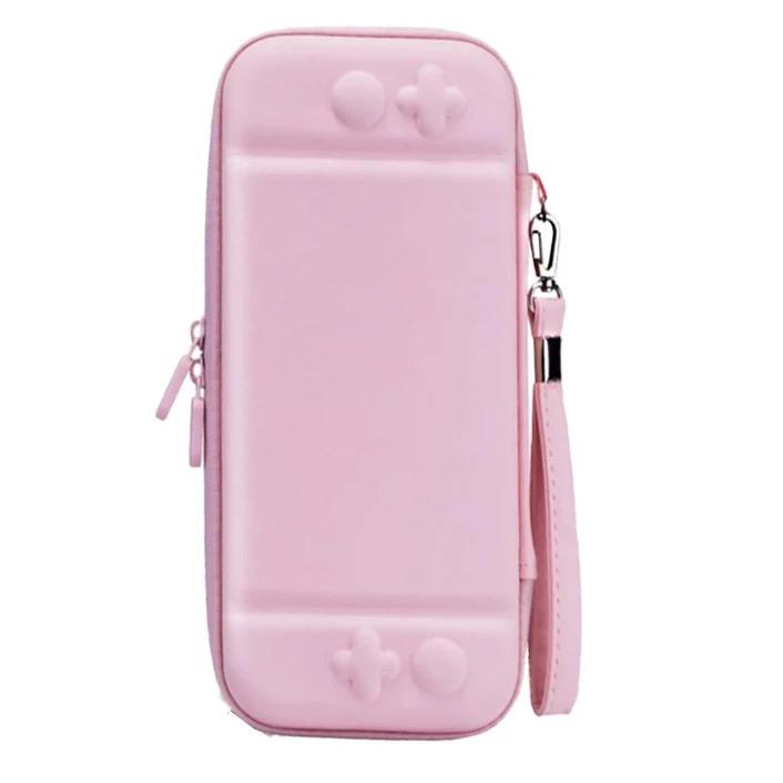 shopee: Nintendo Switch/ Switch Lite Hard Carry Case Deluxe Travel Tough EVA Pouch Storage Bag 4.9 (0:6:color:PINK (switch);:::)