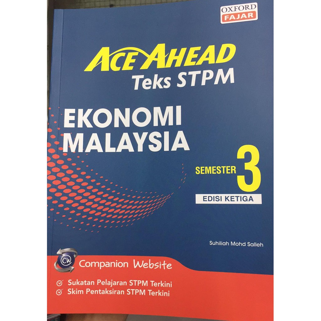 Ace Ahead Teks Stpm Ekonomi Malaysia Penggal Edisi Ketiga Shopee