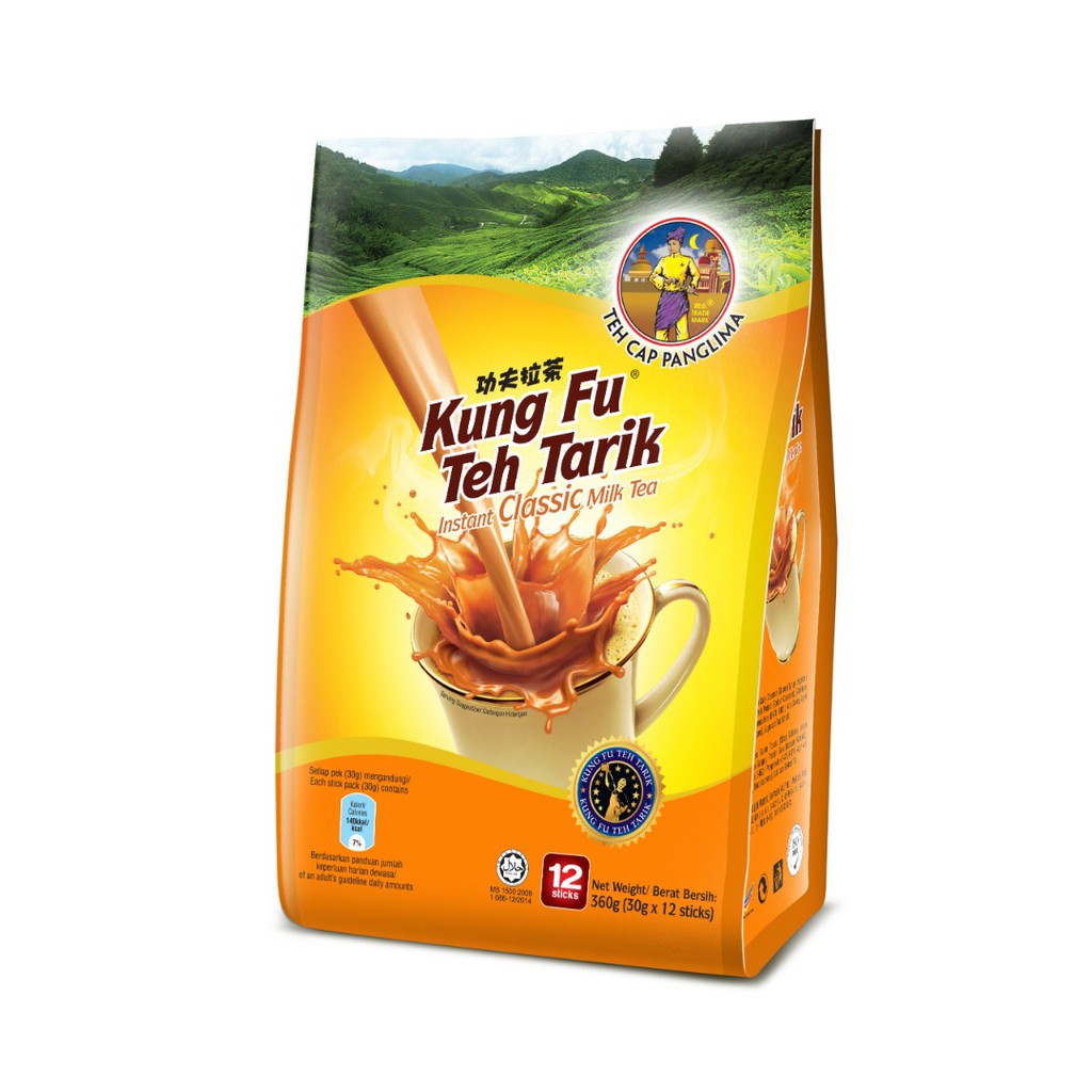 Teh Cap Panglima Kungfu Teh Tarik - Classic Milk Tea (30g x 12s')