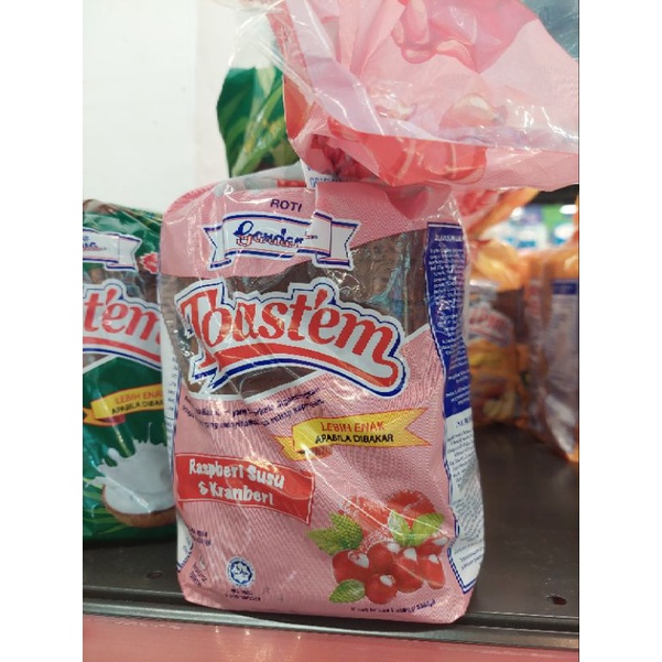 gardenia toast'em bread delicia raspberry milk and cranberries Shopee
