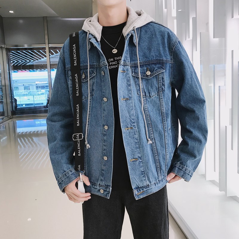 mens denim two piece