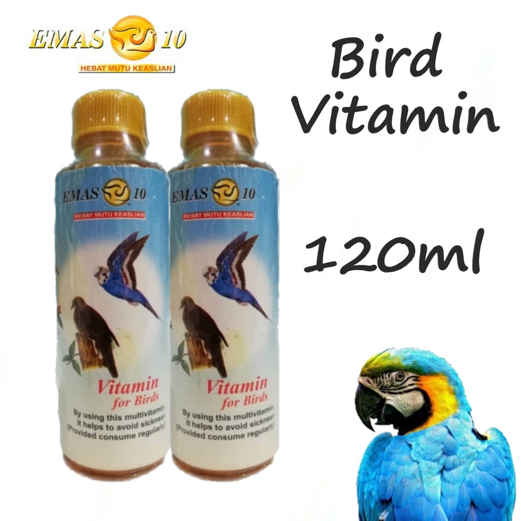 Bird Vitamin 120ml / Bird food / Bird Supplement Emas 10 (3228) 'Sesuia
