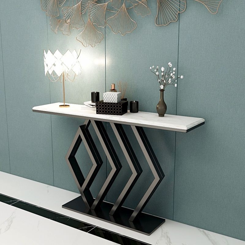 NordicLight Luxury Marble Console Modern Simple Strip Case Shelves ...