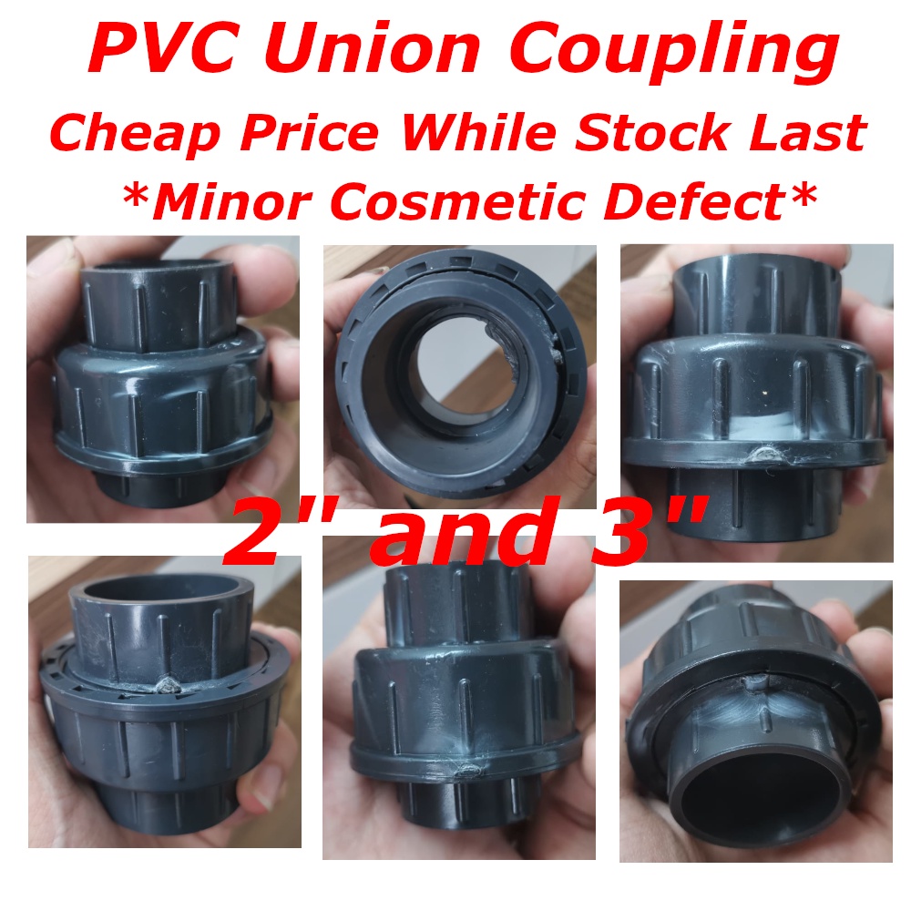 2" 3" *Minor Cosmetic Defect* PVC Union Coupling (Socket End) Sch80