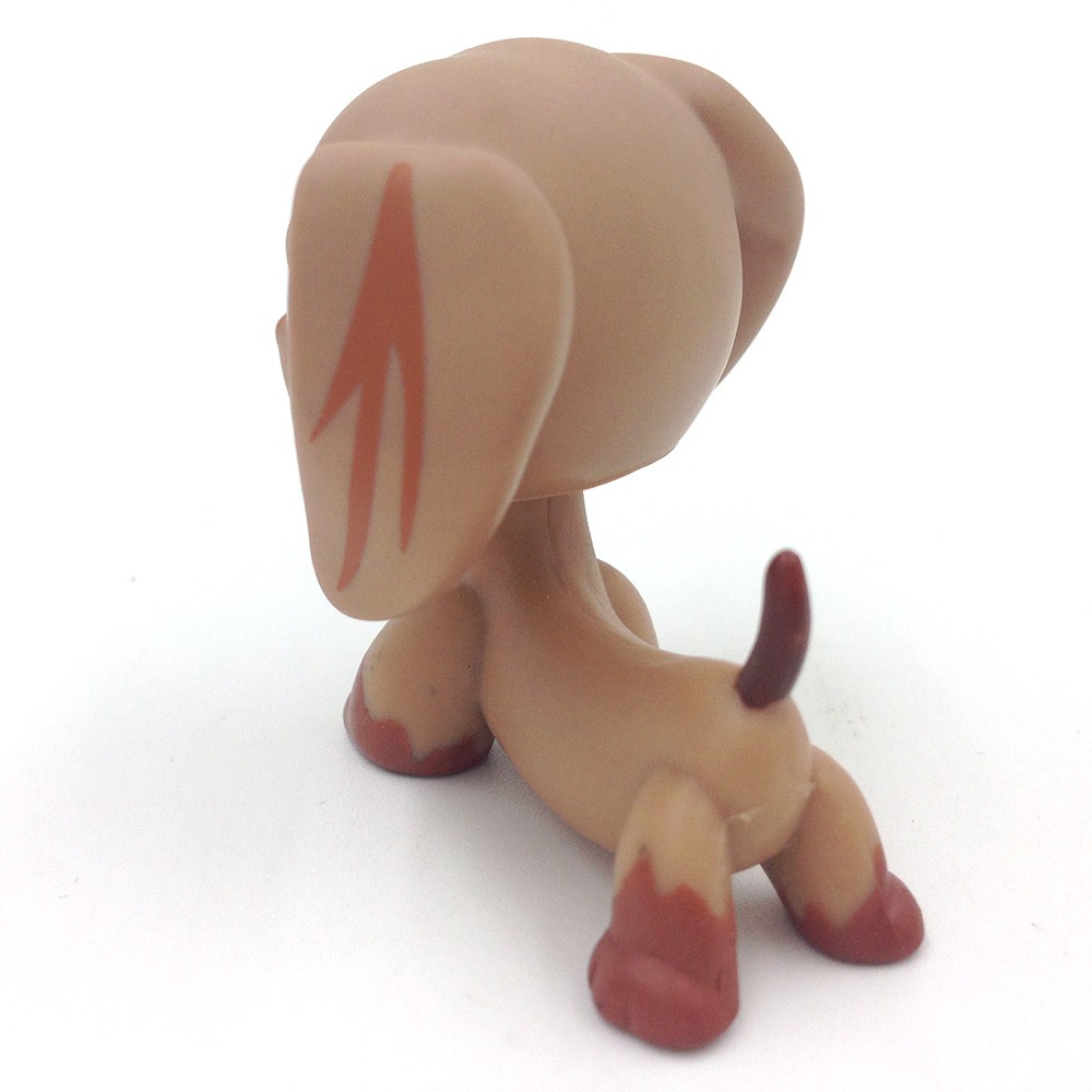 Littlest Pet Shop Figures LPS 518 Teardrop Blue Eyes Dachshund Wiener Dog Toys 