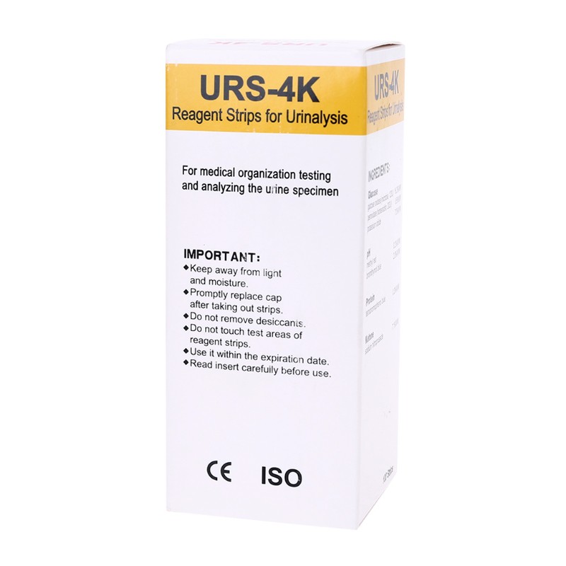 Reliable Durable Get Accurate Results 100 Pcs URS-4K Test Strips Glucose pH Protein Ketone Blood Urine - Image 5