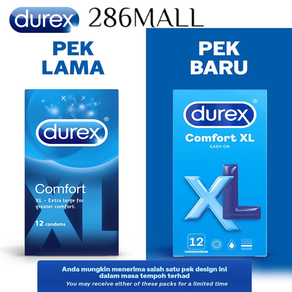 Durex Comfort XL 12’s [ 286MALL ] Shopee Malaysia