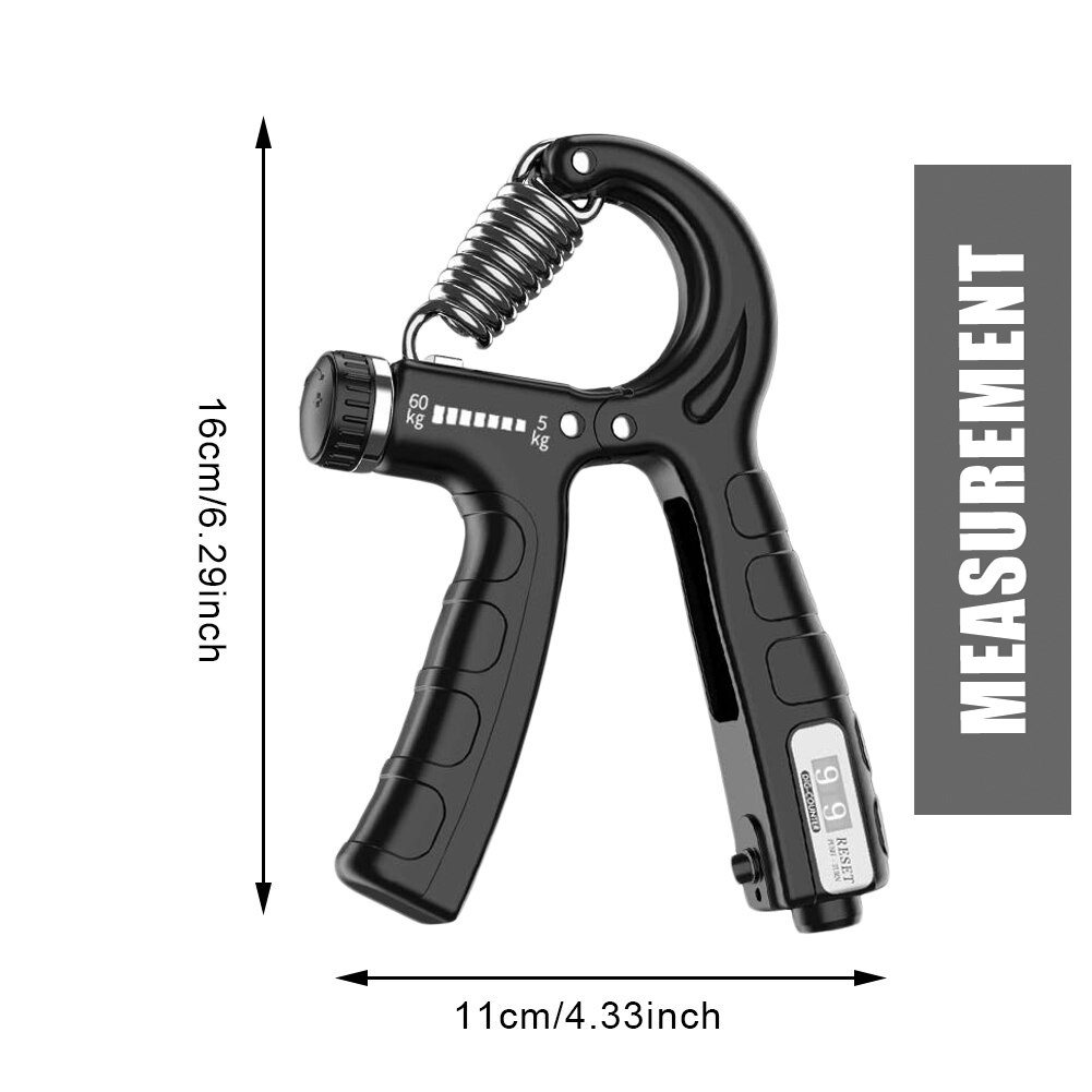 🌹[Local Seller]  W-20B 5kg-60kg Adjustable Gripper Fitnesas Hand Exerciser Grip with Counter Dur