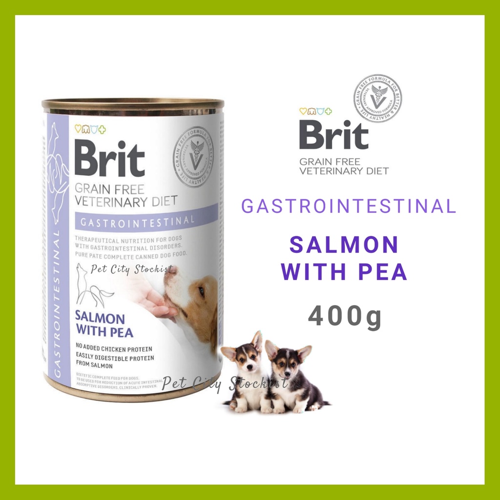 Brit Gastrointestinal Salmon With Peas Dog Veterinary Can Food 400g