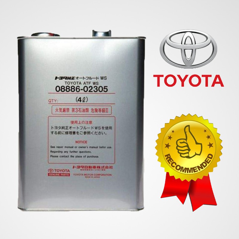 Toyota ATF WS 08886-02305 Automatic Transmission Fluid 4 Litres ...