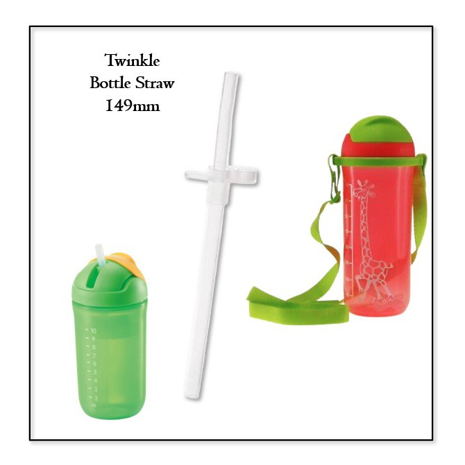 READY STOCK | Tupperware Twinkle Straw 149mm | Straw Bottle Twinkle 350ml 500ml