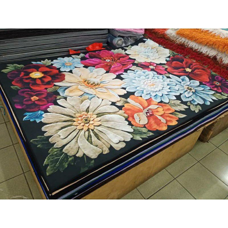  Karpet  3D SAIZ M L XL Karpet  Velvet Karpet Murah  