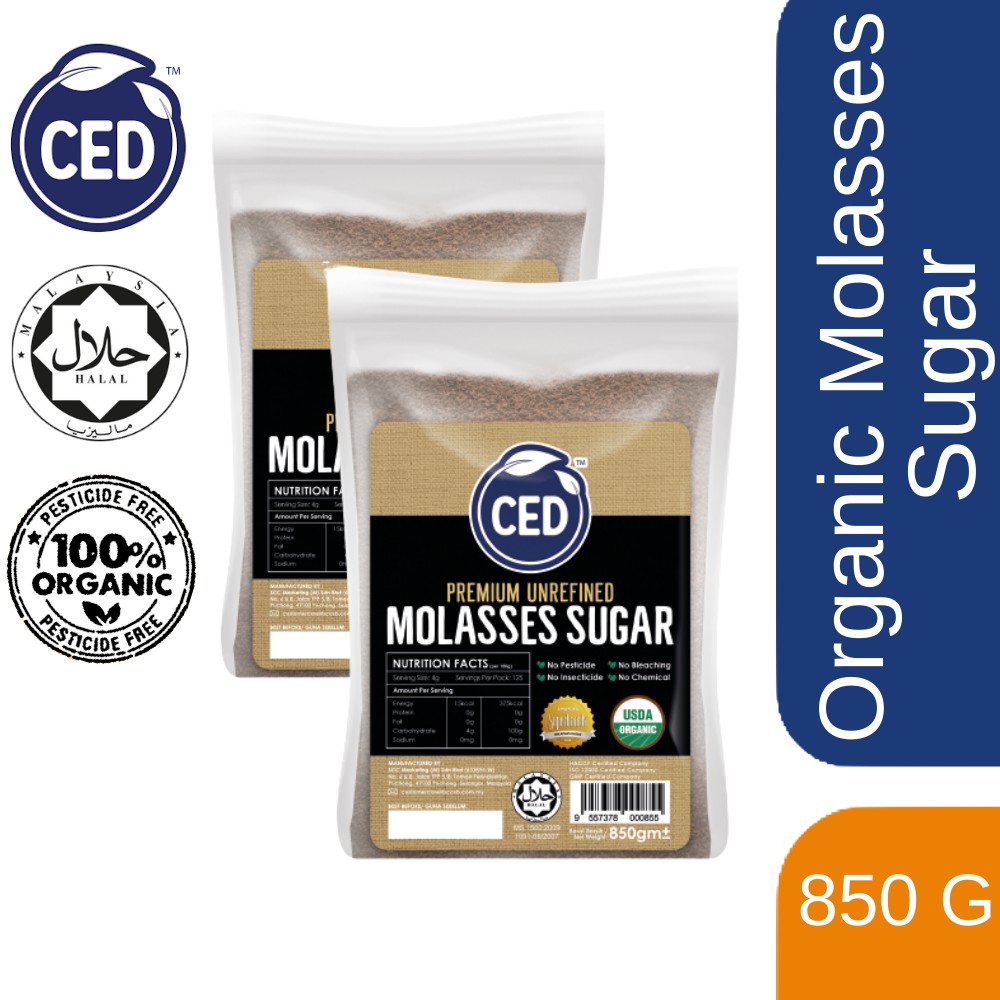 CED Organic Molasses Sugar 850GM (Twin Pack) Shopee Malaysia