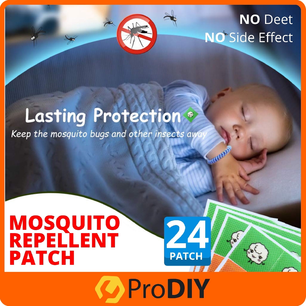 24PCS Mosquito Repellent Cute Patch Keeps Insects and Bugs Far Away For Travel, Outdoor Concerts, Camping and Barbeques