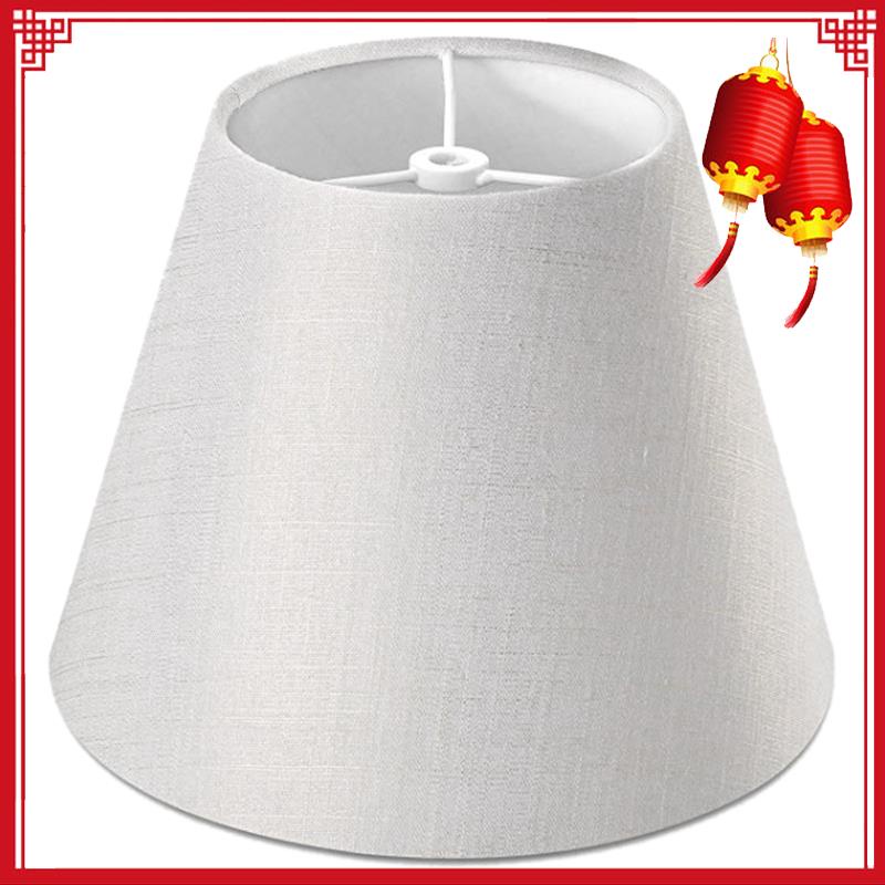 Lamp Shade Linen Fabric White, 9 Inch Tall White Lamp Shade