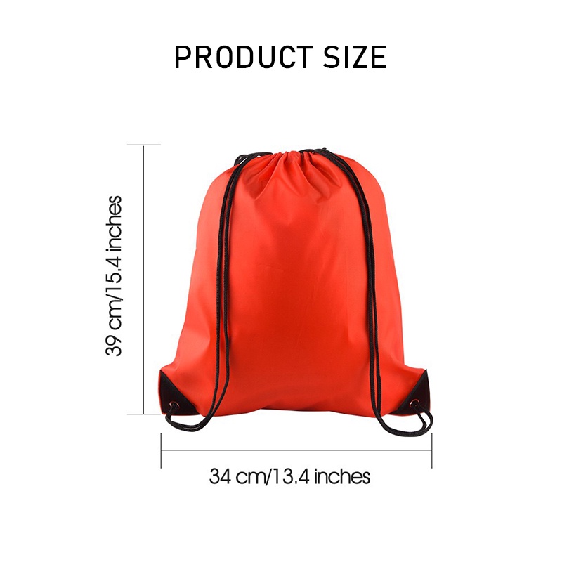 Nylon Pack Drawstring Storage Bag Hiking Cycling Backpack Sports