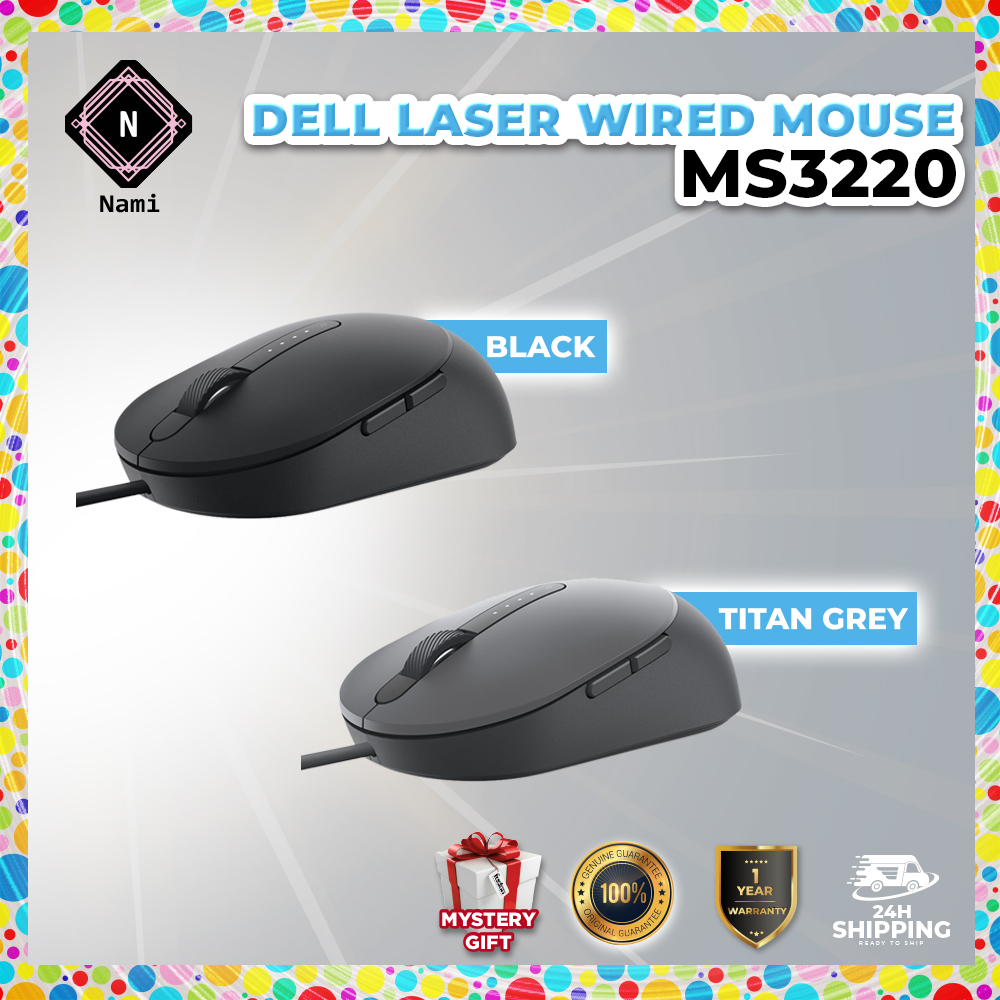 Dell Laser Wired Mouse MS3220 | Shopee Malaysia