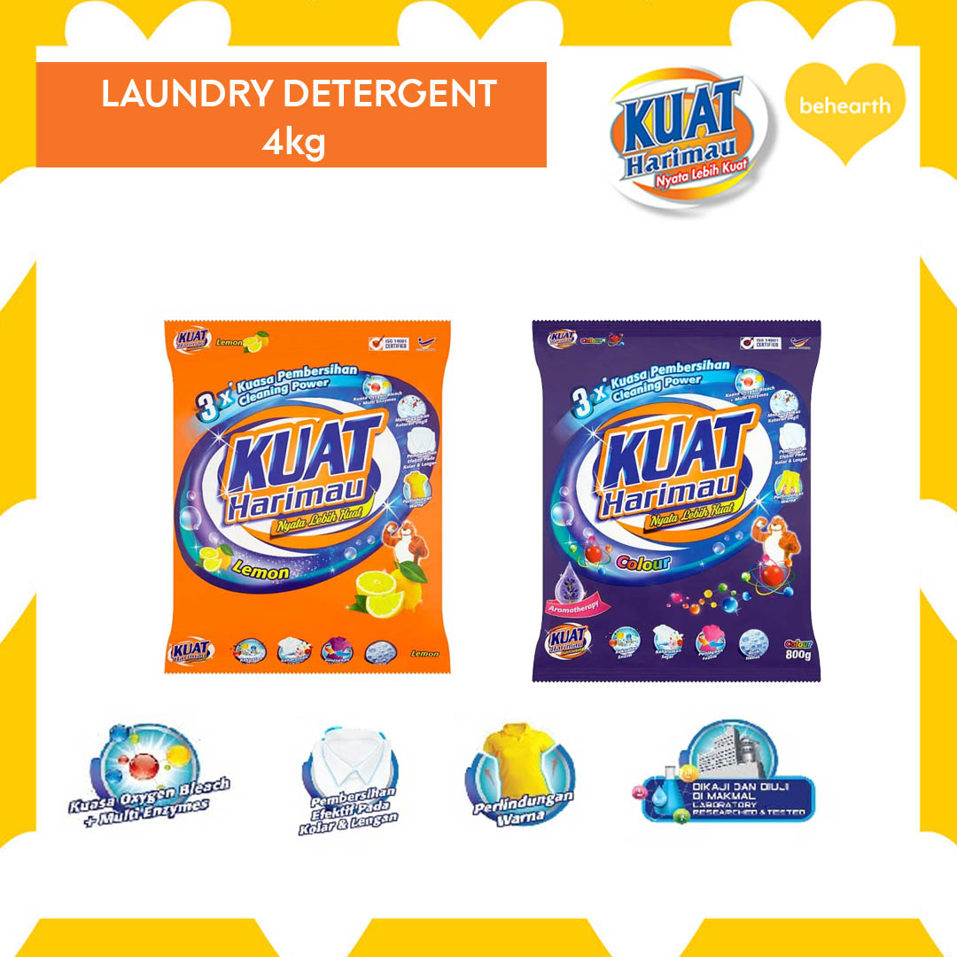 Buy Kuat Harimau 4 Kg Detergent Sabun Pencuci Baju Serbuk Seetracker Malaysia
