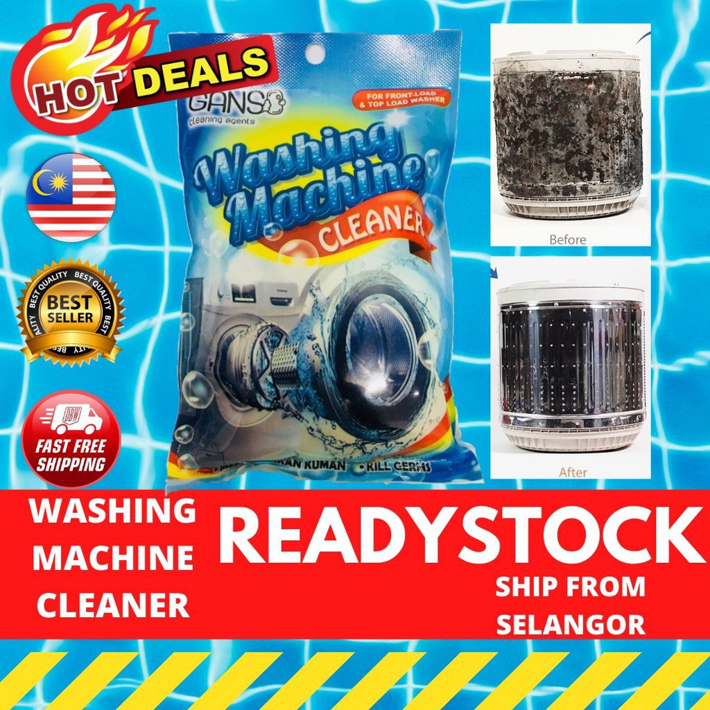 Serbuk Pencuci Mesin Basuh Cuci Kotoran Magic Viral Hebat Washing Machine Clean Cleaner Shine Remove Dust Ganso Dobi Shopee Malaysia