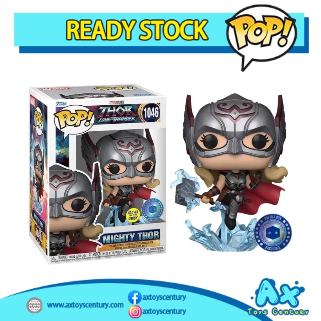 Funko POP Marvel Thor Love And Thunder - Mighty Thor #1046 GITD 100% Genuine